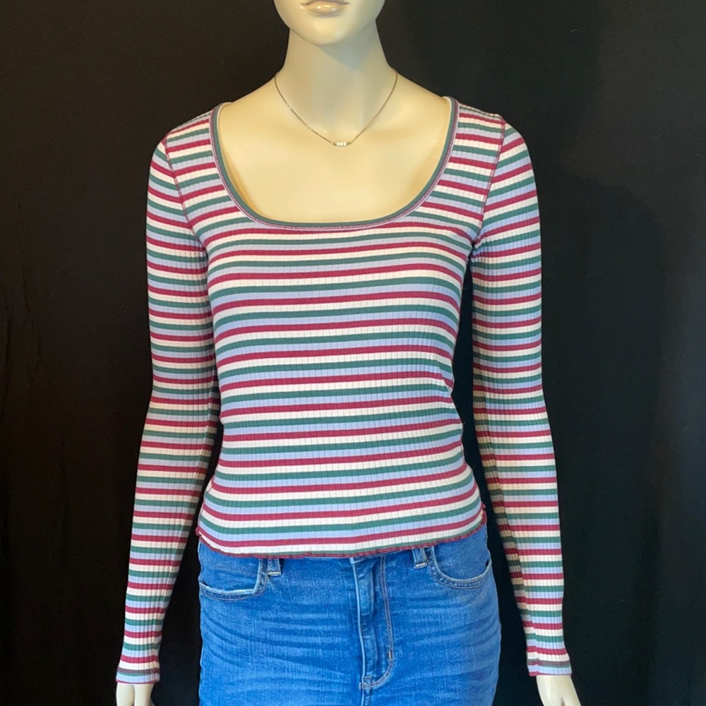Abercrombie and Fitch Stripped Long Sleeve Shirt